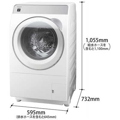 シャープ SHARP ドラム式洗濯乾燥機 (左開き) 洗濯機11.0kg 乾燥6.0kg