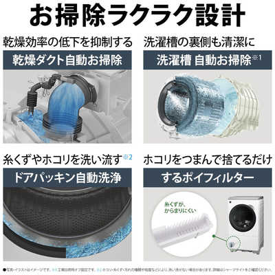 シャープ SHARP ドラム式洗濯乾燥機 (左開き) 洗濯機12.0kg 乾燥6.0kg