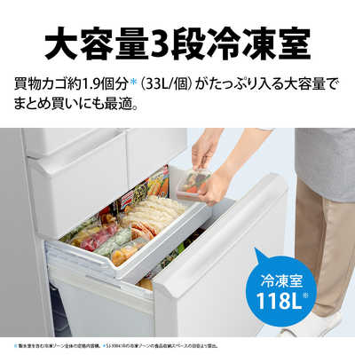 シャープ SHARP 冷蔵庫 5ドア 408L オートクローズ どっちもドア