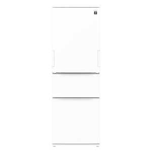 シャープ　SHARP 冷蔵庫 3ドア 374L どっちもドア(両開き) シルキーマットホワイト 《基本設置料金セット》 SJ-PW37R-W