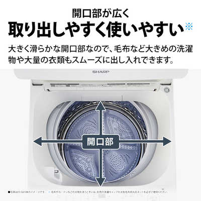 シャープ SHARP 全自動洗濯機 洗濯8.0kg ホワイト系 ES-GB8K-W