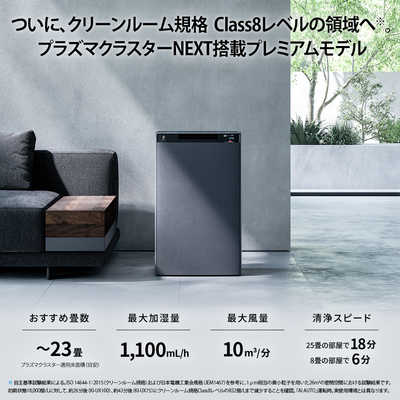 シャープ SHARP プラズマクラスター 加湿空気清浄機 グレー系 KI