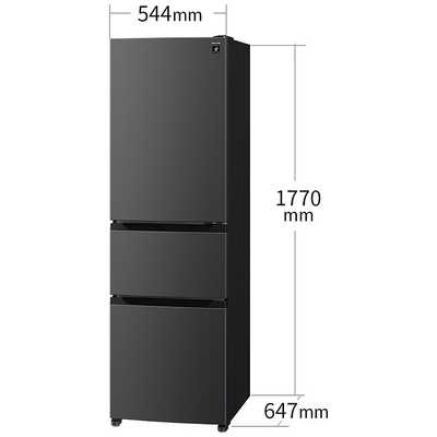 シャープ SHARP 冷蔵庫 3ドア 317L 右開き プラズマクラスター 真ん中
