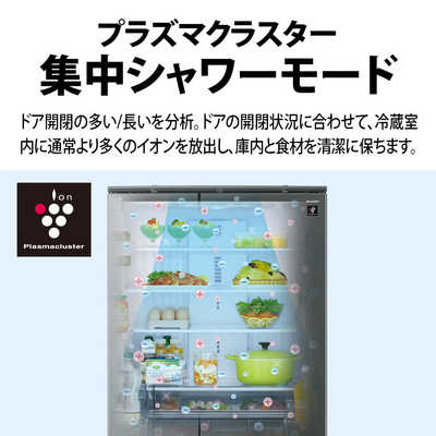 シャープ SHARP 冷蔵庫【Fit63】 6ドア 505L フレンチドア(観音開き