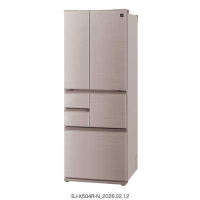 SHARP 冷蔵庫 SJ-AF50H-W 502L 6ドア プラズマクラスター シャープ SHARP 冷蔵庫 6ドア 502L フレンチドア(観音開き) プラズマ