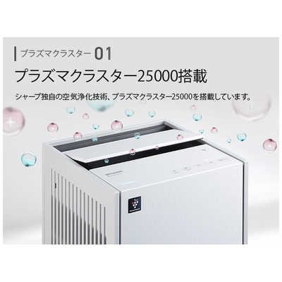 シャープ SHARP 空気清浄機 プラズマクラスター25000 空気清浄：～31畳