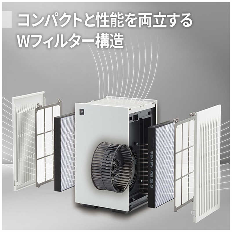 シャープ　SHARP シャープ　SHARP 空気清浄機 プラズマクラスター7000 空気清浄：～18畳目安 PM2.5対応 ホワイト系 FU-U40BK-W FU-U40BK-W