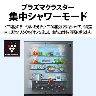シャープ SHARP 冷蔵庫【Fit63】 6ドア 607L フレンチドア(観音開き