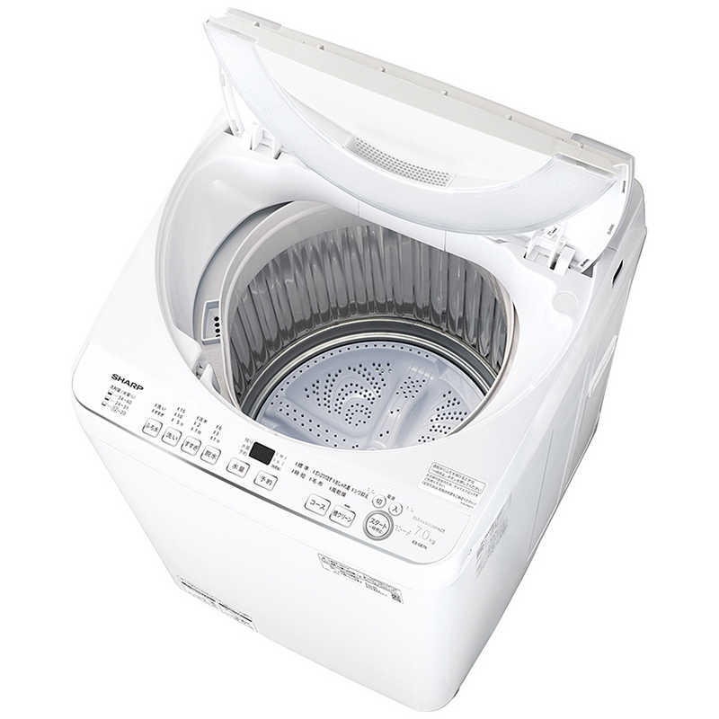 シャープ　SHARP シャープ　SHARP 全自動洗濯機 洗濯7.0kg 穴なし槽 ホワイト ES-GE7K-W ES-GE7K-W