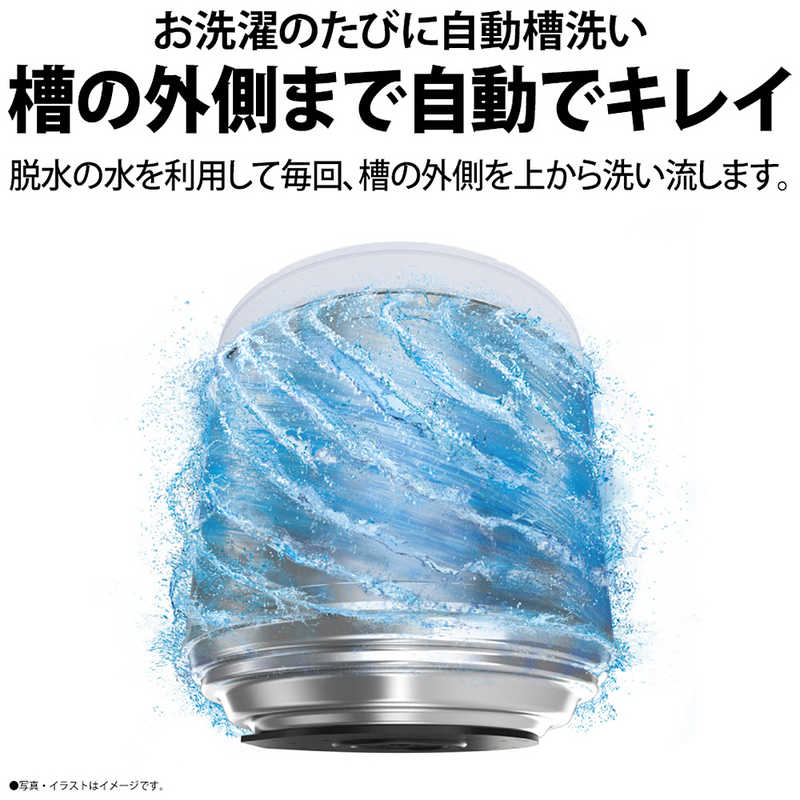 シャープ　SHARP シャープ　SHARP 全自動洗濯機 洗濯7.0kg 穴なし槽 ホワイト ES-GE7K-W ES-GE7K-W