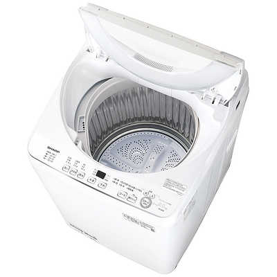 シャープ SHARP 全自動洗濯機 洗濯6.0kg 穴なし槽 ホワイト ES-GE6K-W 
