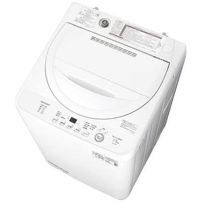 シャープ SHARP 全自動洗濯機 洗濯5.5kg ホワイト ES-GE5K-W の通販 