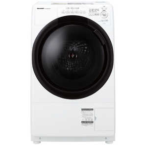 �V���[�v SHARP �h����������@ (���J��) ����7.0kg ����3.5kg �q�[�^�[����(����E�����^�C�v) �v���Y�}�N���X�^�[ �z���C�g�n ES-7S2-WL