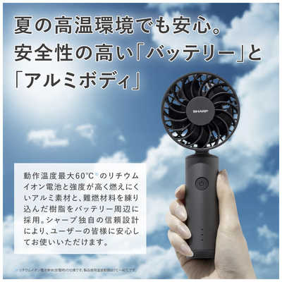 シャープ SHARP プラズマクラスターオウルフローハンディファン