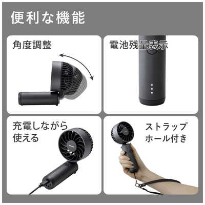 シャープ SHARP プラズマクラスターオウルフローハンディファン