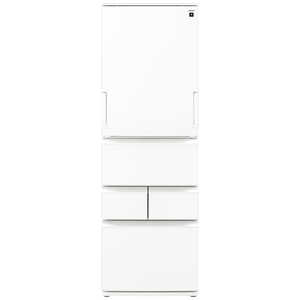 �V���[�v SHARP �①��(400?499L) �m��60cm / 408L / 5�h�A / ���E�J���^�C�v�n �V���L�[�}�b�g�z���C�g SJ-PW41S-W