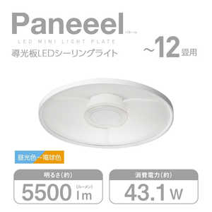 ドウシシャ LED照明 シーリングライト 12畳 調光 調色 Paneeel(パネール) 導光板 リモコン付属 RGC-Y12DS ドウシシャ LED照明 シーリングライト 12畳 調光 調色 Paneeel(パネール) 導光板 リモコン付属 RGC-Y12DS