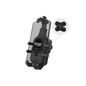 ラムマウント クイックグリッププロ クレイドルホルダー(M) 防振ダンパーボール付 1インチボール (Vibe-Safe) RAM-HOL-PD5BVU