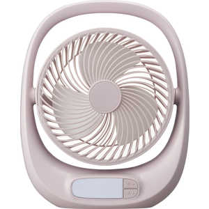 ドウシシャ 卓上扇風機 DCモーター搭載 (省エネタイプ) PORTABLE FAN 充電式 ピンクベージュ FBA160B ドウシシャ 卓上扇風機 DCモーター搭載 (省エネタイプ) PORTABLE FAN 充電式 ピンクベージュ FBA160B