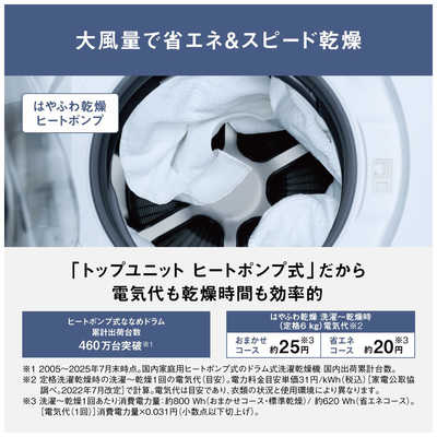 超人気　パナソニック　ヒートポンプ ドラム式全自動洗濯乾燥機　送料込 楽天ビック｜【無料延長保証「自然故障プラン」】 Panasonic