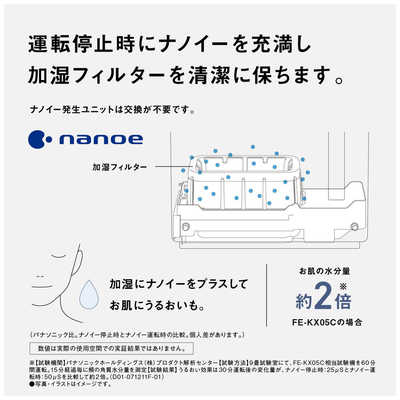 パナソニック Panasonic 【アウトレット】加湿器 ナノイー 気化式 木造
