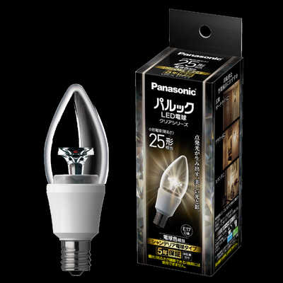 パナソニック Panasonic パルック LED電球 シャンデリアタイプ E17