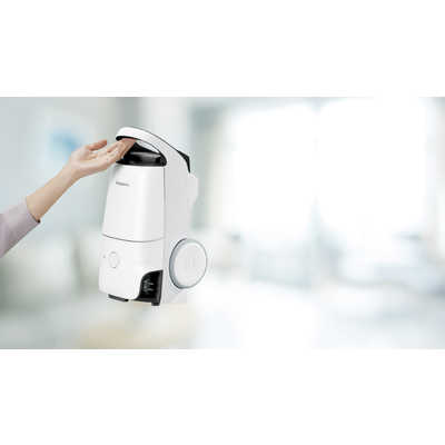 パナソニック Panasonic キャニスター掃除機 紙パック式 ホワイト