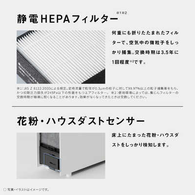 パナソニック Panasonic 空気清浄機 ナノイーX 9.6兆 空気清浄:31畳