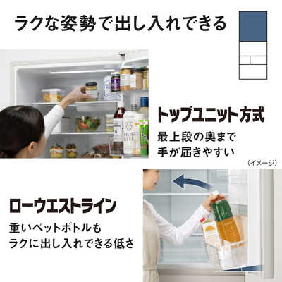 パナソニック Panasonic 冷蔵庫 5ドア 468L 右開き BRタイプ 真ん中