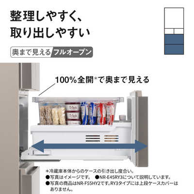 パナソニック Panasonic 冷蔵庫 5ドア 450L 右開き RYタイプ 真ん中