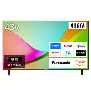 �p�i�\�j�b�N Panasonic 4K�t���e���r VIERA(�r�G��) �m43V�^ / Bluetooth�Ή� / 4K�Ή� / BS�ECS 4K�`���[�i�[���� / YouTube�Ή��n TV-43W80C