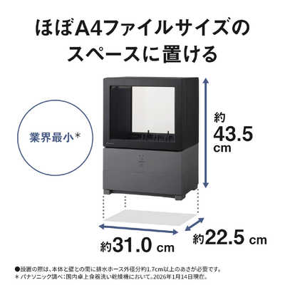 パナソニック Panasonic 食器洗い乾燥機 SOLOTA(ソロタ) 食器点数6点 