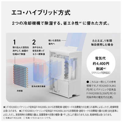 パナソニック Panasonic 衣類乾燥除湿機 ハイブリッド方式 23～47畳