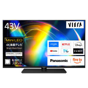 �p�i�\�j�b�N Panasonic 4K�t���e���r VIERA(�r�G��) �m43V�^ / Bluetooth�Ή� / 4K�Ή� / BS�ECS 4K�`���[�i�[���� / YouTube�Ή��n TV-43W95C