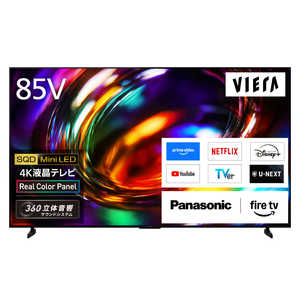�p�i�\�j�b�N Panasonic SQD Mini LED�t���e���r VIERA �r�G�� X97C 85V�^ 4K�Ή� 4K�`���[�i�[���� YouTube�Ή� Bluetooth�Ή� (�v���O����) TV-85X97C