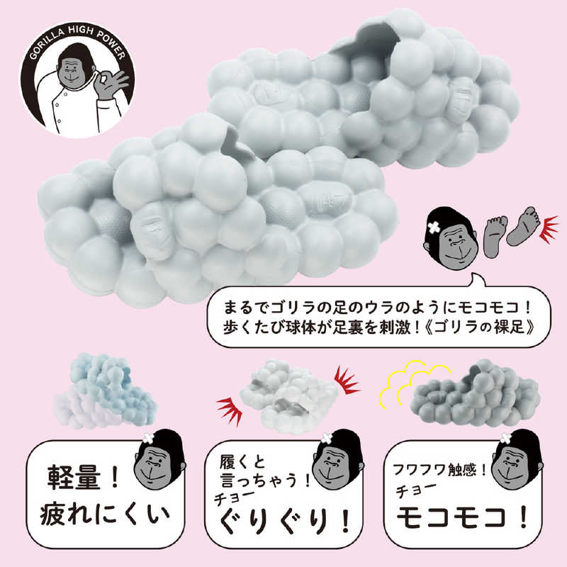 ドウシシャ ドウシシャ ゴリラの裸足 足裏刺激健康サンダル Mサイズ (23.0～24.0cm) ミントグリーン NBL1158 M MG NBL1158 M MG