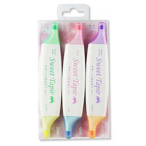 エポックケミカル [蛍光ペン]スウィートテイパー 3本セット 5340480