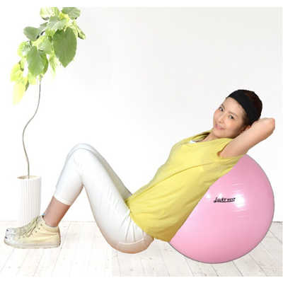 ラッキーウエスト バランスボール YOGA BALL(パールピンク/φ55cm) LG