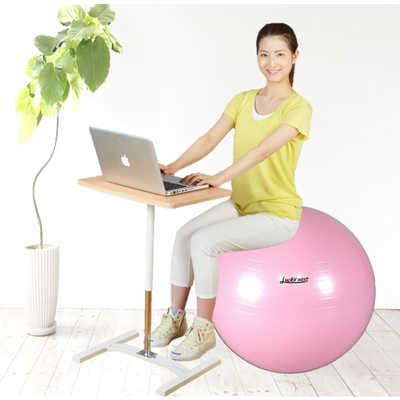 ラッキーウエスト バランスボール YOGA BALL(パールピンク/φ55cm) LG