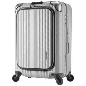 レジェンドウォーカー スーツケース フロントオープン縦型ビジネスキャリー BLADE(ブレイド) ラフカーボンホワイトシルバー [TSAロック搭載 /38L /2泊～3泊] 6203-50-R-WHSL
