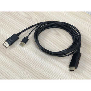 [ fϊP[u m1.8m / HDMI{USB-ADisplayport / 4K60HzΉn ubN LDC-4K60HUD18