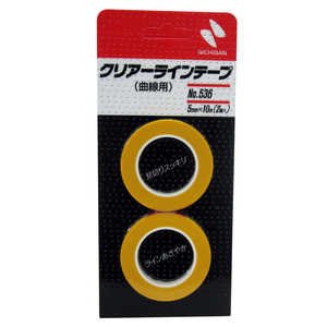 ニチバン クリアラインテープ No.536(曲線用) 5mmX10m ｸﾘｱﾗｲﾝﾃｰﾌﾟNo.536ｷｮｸ