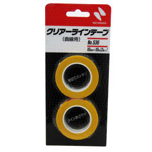 ニチバン クリアラインテープ No.536(曲線用) 10mmX10m ｸﾘｱﾗｲﾝﾃｰﾌﾟNo.536ｷｮｸ