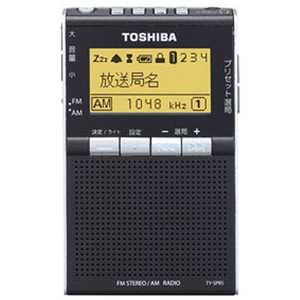東芝　TOSHIBA ポータブルラジオ ワイドFM対応 ブラック TY-SPR5