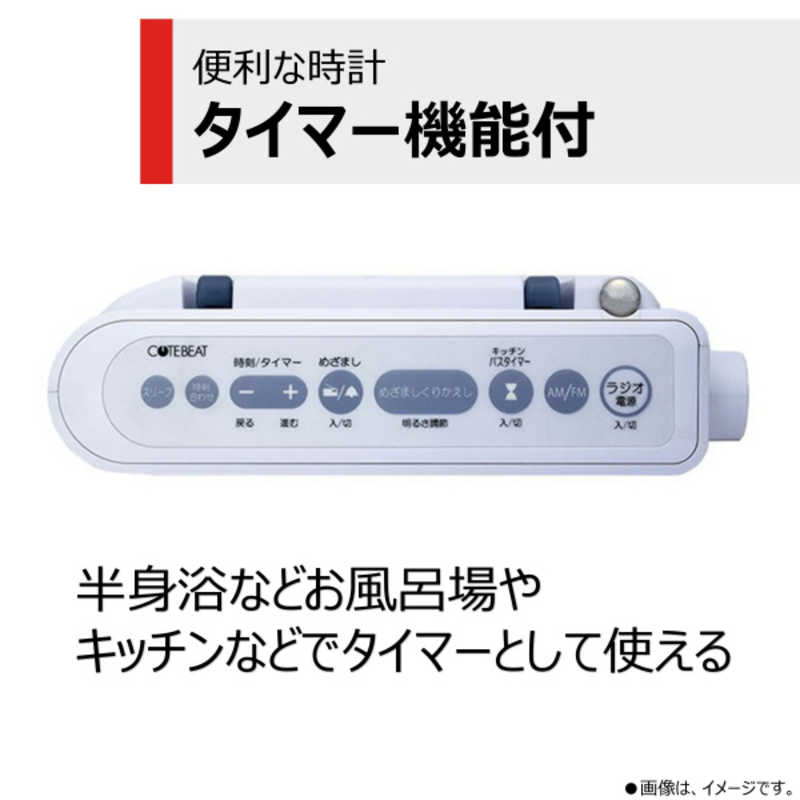 東芝　TOSHIBA 東芝　TOSHIBA 防水クロックラジオ TY-BR30F(W) TY-BR30F(W)