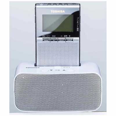 東芝 TOSHIBA ポータブルラジオ ワイドFM対応 シルバー TY-SPR7