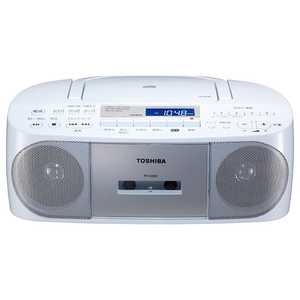 東芝　TOSHIBA ｢ワイドFM対応｣CDラジオカセットレコーダー(シルバー) TY-CDS7 S
