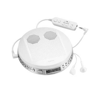 TOSHIBA ポータブルCDプレーヤー ホワイト（東芝 ポータブルCD