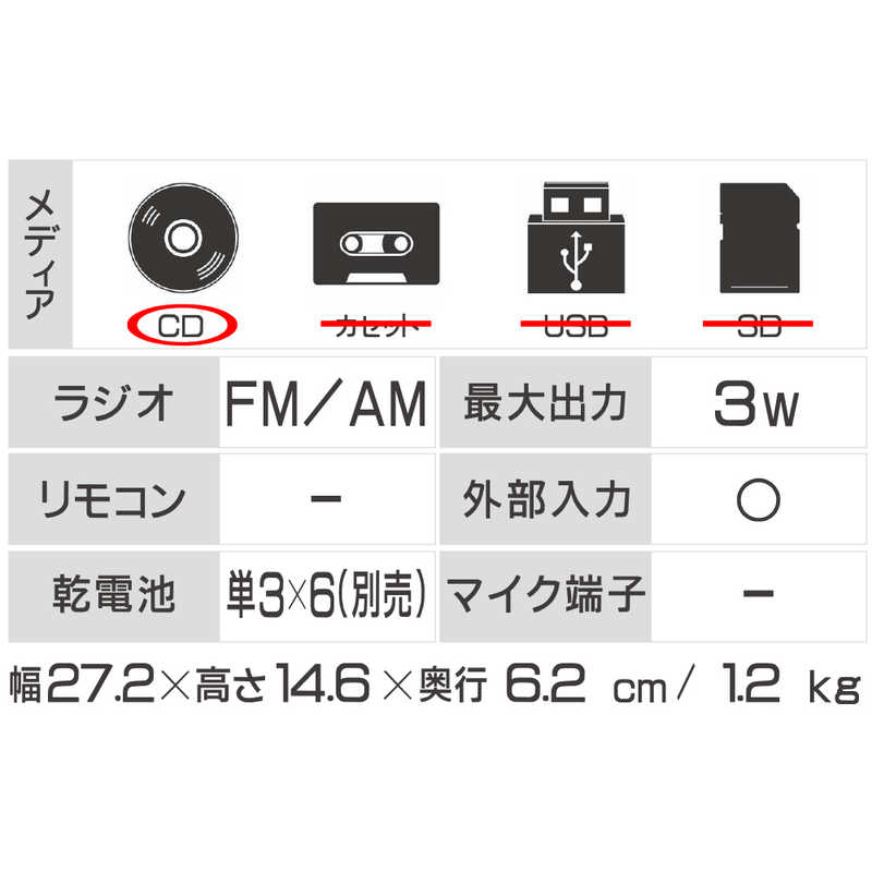 東芝　TOSHIBA 東芝　TOSHIBA CDラジオ ブラック TY-C260-K TY-C260-K