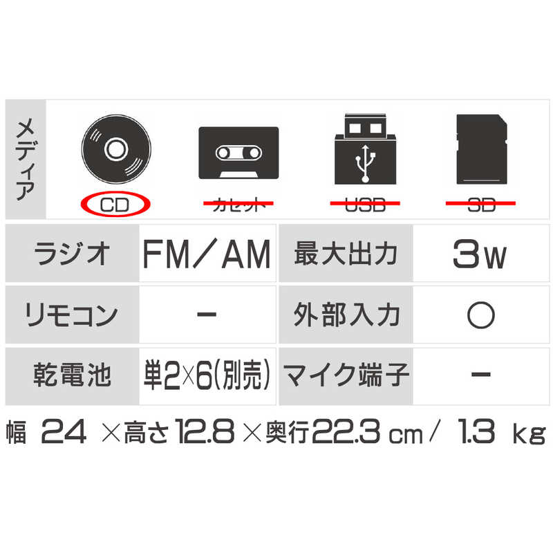 東芝　TOSHIBA 東芝　TOSHIBA CDラジオ ブラック TY-CW10-K TY-CW10-K